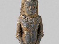 Aeg T 47  Aeg T 47, Statuette des Rud-Amun, Gips mit braunem Überzug, H 17,7 cm, B 5,5 cm, T 4,5 cm : Bestandskatalog Ägypten, Museumsfoto: Claus Cordes